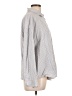 Fashion Stripes Gray Long Sleeve Blouse Size L - photo 4