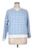 Champion Checkered-gingham Blue Pullover Sweater Size 1X - photo 1