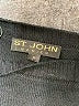 St. John Black Short Sleeve Top Size S - photo 7