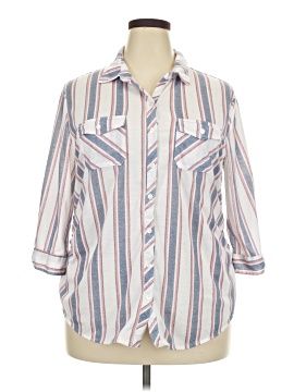 Eden & Olivia 3/4 Sleeve Button Down Shirt