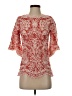 Solitaire 100% Rayon Red 3/4 Sleeve Blouse Size S - photo 1