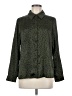TRUTH BY REPUBLIC 100% Polyester Animal Print Green Long Sleeve Blouse Size M - photo 1