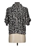 Nic + Zoe Animal Print Silver Short Sleeve Blouse Size L - photo 2