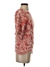 Solitaire 100% Rayon Red 3/4 Sleeve Blouse Size S - photo 4
