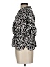 Nic + Zoe Animal Print Silver Short Sleeve Blouse Size L - photo 5