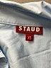 STAUD Color Block Blue Long Sleeve Blouse Size XS - photo 7