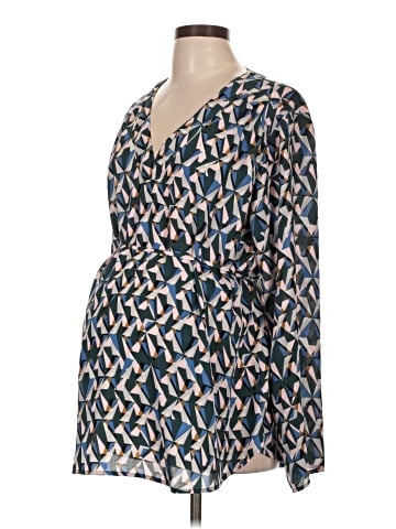 Motherhood Long Sleeve Blouse (view 1)