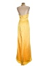 Morgan & Co. 100% Polyester Yellow Cocktail Dress Size 13 - 14 - photo 2