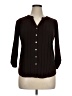 Perseption Concept Brown 3/4 Sleeve Blouse Size XL - photo 1