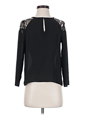 Aqua Long Sleeve Blouse (view 1)