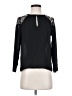 Aqua 100% Polyester Black Long Sleeve Blouse Size XS - photo 1