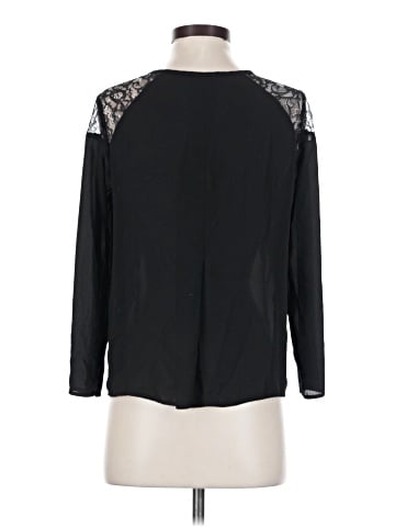 Aqua Long Sleeve Blouse (view 2)
