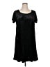 Socialite Solid Black Casual Dress Size 1X - photo 1