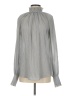 Rebecca Taylor Gray Long Sleeve Blouse Size 2 - photo 1