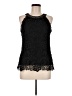 Adiva 100% Polyester Black Sleeveless Blouse Size M - photo 1