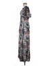 Warehouse 100% Polyester Floral Blue Casual Dress Size 4 - photo 5