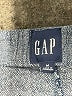 Gap Chevron-herringbone Gray Linen Pants Size M - photo 4