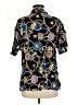Assorted Brands 100% Rayon Paisley Black Short Sleeve Blouse Size M - photo 2