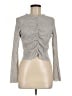 PERMANENT VACATION Houndstooth Gray Long Sleeve Blouse Size M - photo 1
