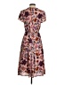 J.Crew 100% Polyester Paisley Brown Casual Dress Size XS - photo 2