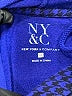 NY&C Houndstooth Blue Pullover Sweater Size M - photo 7