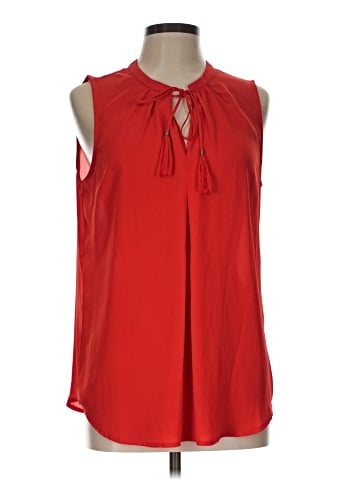 Rose + Olive Sleeveless Blouse (view 1)