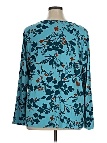 LOGO by Lori Goldstein Long Sleeve Blouse (view 2)