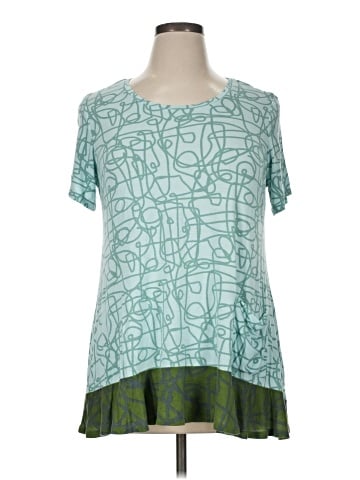 LOGO by Lori Goldstein Short Sleeve Top (view 1)