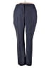 Kasper 100% Polyester Chevron-herringbone Blue Dress Pants Size 18 - photo 1