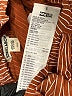 Billabong 100% Rayon Stripes Orange Brown Shorts Size L - photo 4