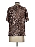 Unbranded Animal Print Brown Short Sleeve T-Shirt Size 2 - photo 2