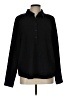 Modern Works Houndstooth Black Long Sleeve Blouse Size L - photo 1