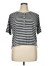 AYR Stripes Black Short Sleeve Top Size XL - photo 1
