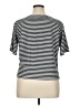 AYR Stripes Black Short Sleeve Top Size XL - photo 2