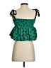 Zara Green Sleeveless Blouse Size S - photo 2