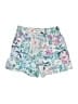 Joules Tropical Floral Multi Color Teal Shorts Size 2 - photo 2