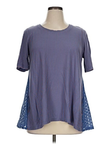 LOGO by Lori Goldstein Short Sleeve Top (view 1)