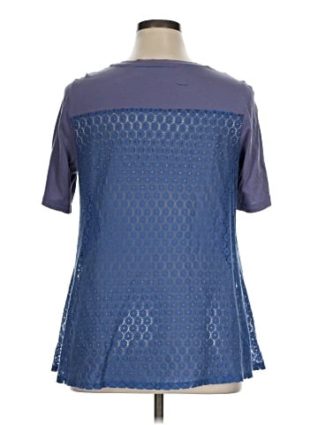 LOGO by Lori Goldstein Short Sleeve Top (view 2)