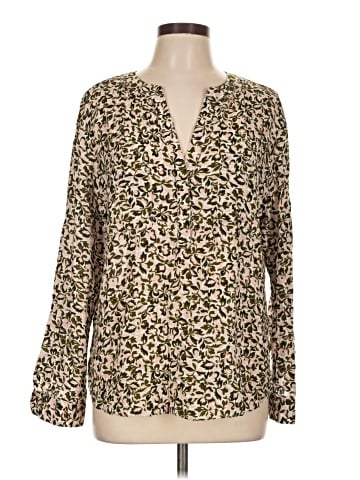 Ann Taylor Factory Long Sleeve Blouse (view 1)