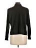Fred David Metallic Black Long Sleeve Blouse Size 10 Petite - photo 2