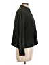 Fred David Metallic Black Long Sleeve Blouse Size 10 Petite - photo 4