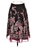 East5th 100% Polyester Paisley Black Casual Skirt Size 4 - photo 1