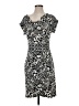 Apt. 9 Print Black Casual Dress Size S - photo 1