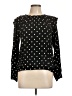Gap 100% Rayon Polka Dots Black Long Sleeve Blouse Size L - photo 1