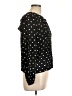 Gap 100% Rayon Polka Dots Black Long Sleeve Blouse Size L - photo 4