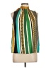 MNG Suit 100% Polyester Green Sleeveless Blouse Size 8 - photo 1