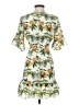 Lost + Wander 100% Polyester Tropical Green Cocktail Dress Size S - photo 2
