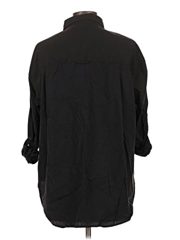 Gloria Vanderbilt 3/4 Sleeve Button-Down Shirt (view 2)