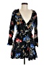 Express 100% Rayon Floral Black Cocktail Dress Size M - photo 1