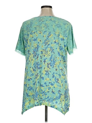 LOGO by Lori Goldstein Short Sleeve Blouse (view 2)